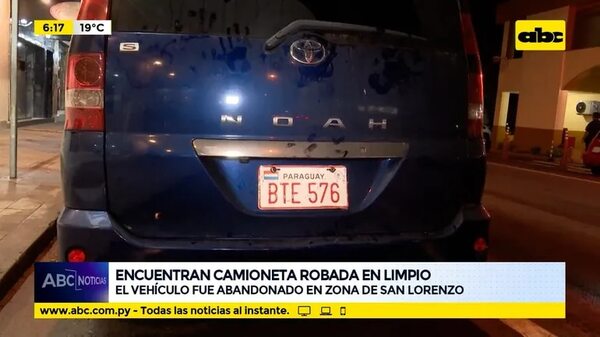 Encuentran camioneta robada en Limpio - ABC Noticias - ABC Color