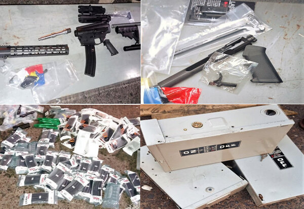 Incautan piezas de armas en aeropuerto | 1000 Noticias