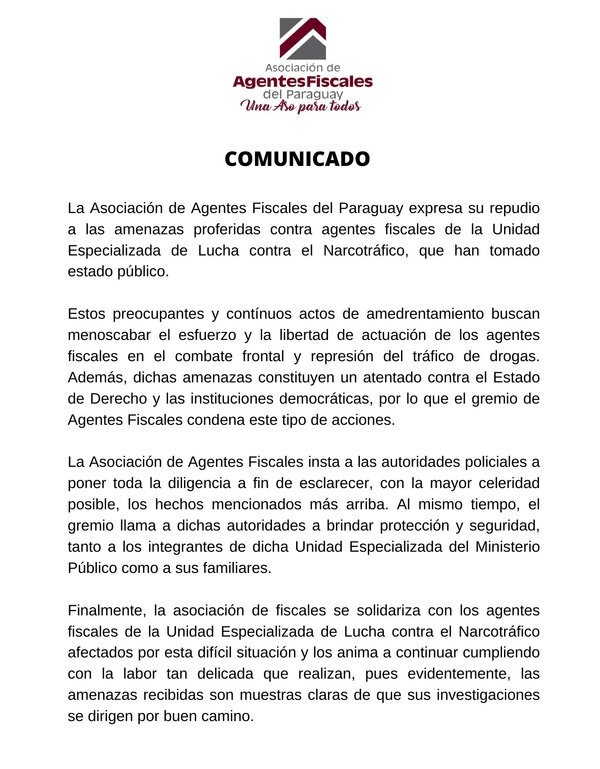 Ministerio Público reclama protección a agentes fiscales amenazados - ADN Digital