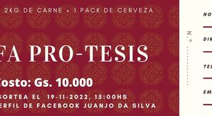 Alumno prepara rifa pro-tesis