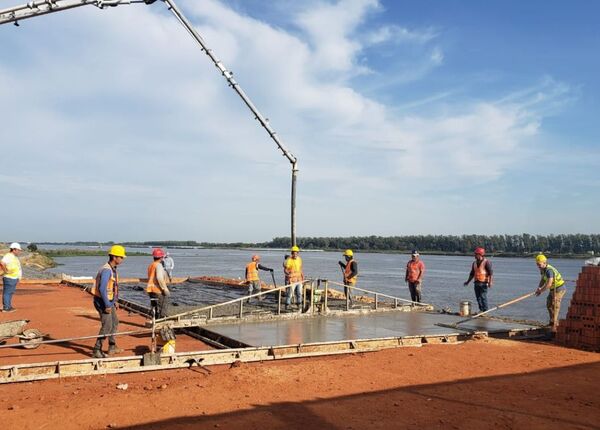 Avance de obras en el Parque Lineal II de Asunción