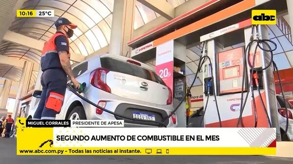 Segundo aumento de combustible - ABC Noticias - ABC Color