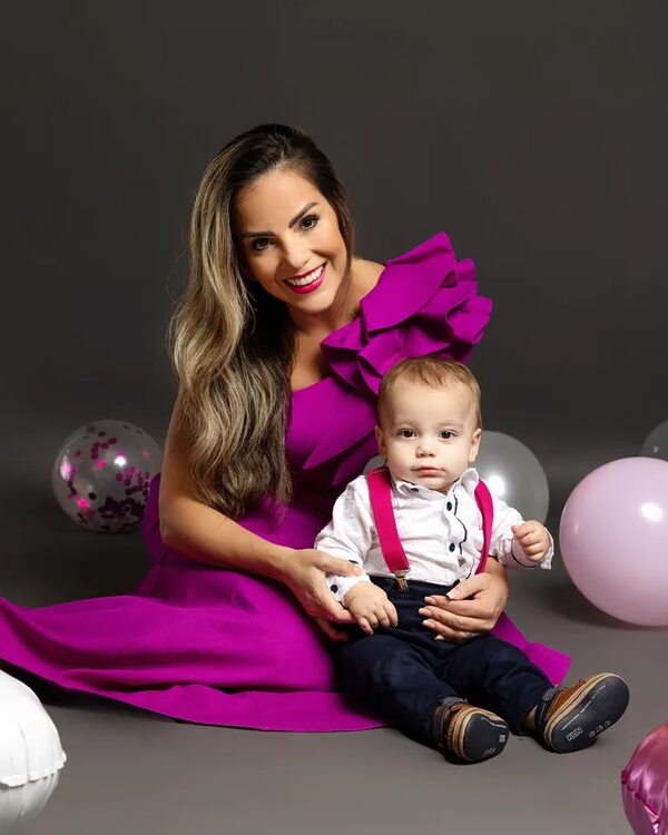 Maga Páez celebra el primer año de Baltasar, su segundo hijo - Gente - ABC Color