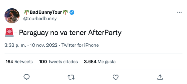 Diario HOY | “Paraguay no va a tener After Party” con Bad Bunny