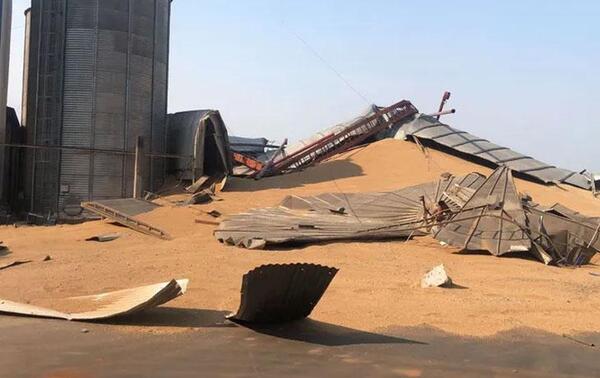 Derrumbe de un silo causó un gran susto a los trabajadores en Campo 9 – Prensa 5