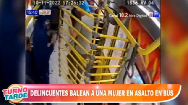 Dos pasajeros heridos en asalto ocurrido en bus