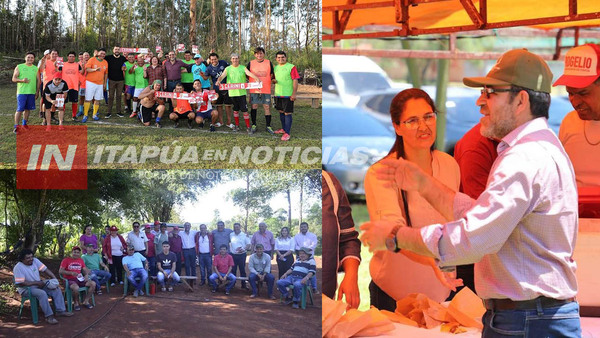 CÉSAR CERINI SIGUE RECORRIENDO ITAPÚA Y SUMA A SU EQUIPO DIRIGENTES COLORADOS