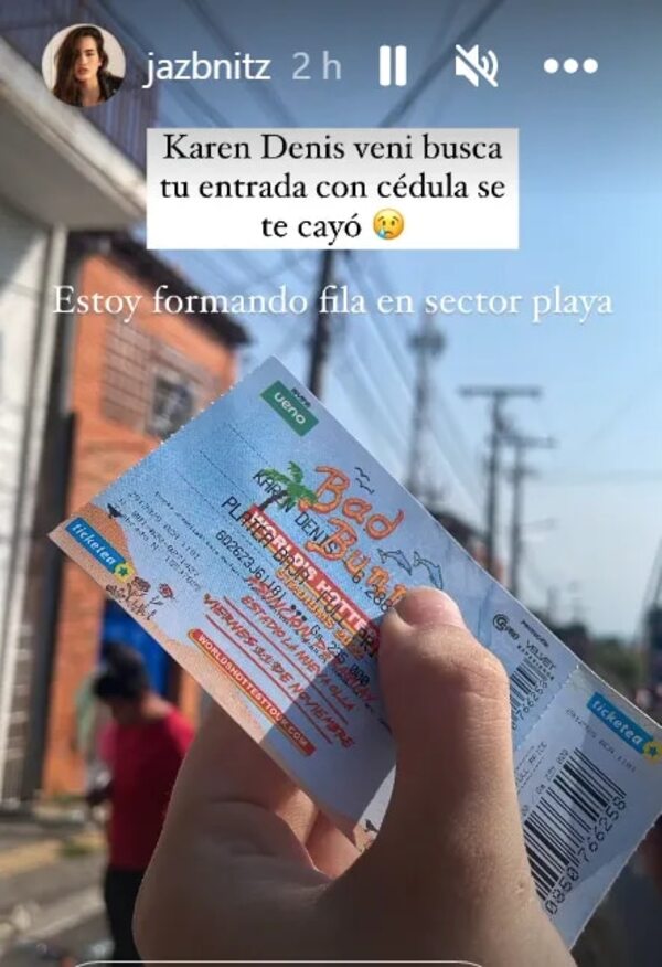 Campaña contra reloj para encontrar a dueña de una entrada de Bad Bunny - Música - ABC Color