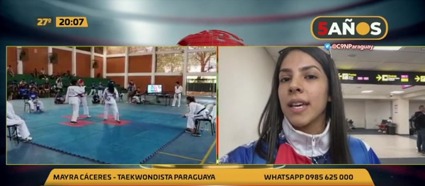 Paraguaya rumbo al Mundial de Taekwondo 2022 - C9N