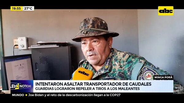 Intentaron asaltar transportador de caudales - ABC Noticias - ABC Color