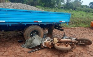 Motociclista falleció esta mañana en un accidente de transito