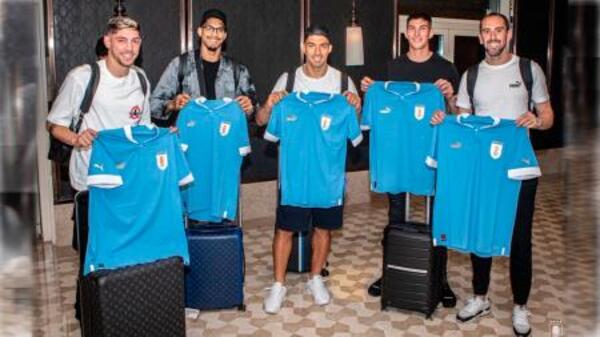 Luis Suárez lideró el grupo de jugadores que ya concentran de cara al Mundial