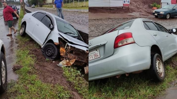 "Desafío" de carrera terminó mal sobre Ruta PY06