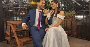 La Nación / ¡Sorpresa! Lu Sapena y Diego Maldonado se casaron