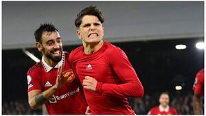 Un milagro de Garnacho le da la victoria al Manchester United