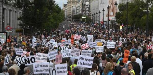 Una multitudinaria marcha exige en Madrid una mejor sanidad pública - El Independiente