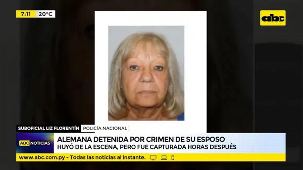 Alemana asesinó a su esposo - ABC Noticias - ABC Color