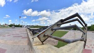Parte de las barandas de la Costanera de Asunción caen