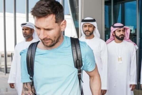 Messi se suma a la Selección Argentina en Abu Dhabi