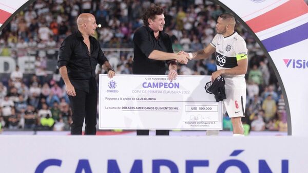 Olimpia recibió medio millón de dólares por parte de la Conmebol