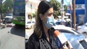Abuela fue arrollada por colectivo y sufrió fracturas