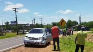 Motociclista queda grave tras ser atropellado por un auto en Villeta