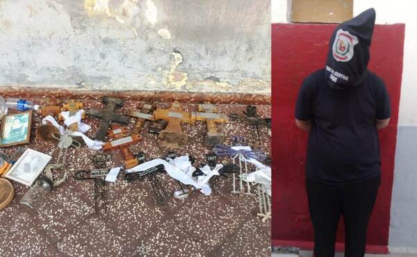 Detienen a un “brujo” capiateño en cementerio de Luque •