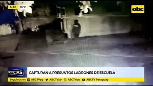 Capturan a presuntos ladrones de escuela  - ABC Noticias - ABC Color