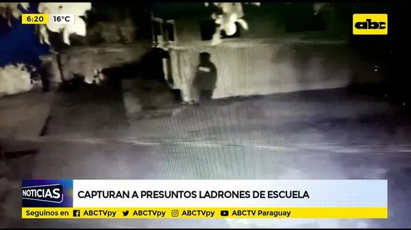 Capturan a presuntos ladrones de escuela - ABC Noticias - ABC Color