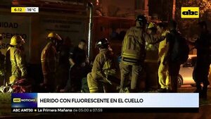 Herido en el cuello con fluorescente - ABC Noticias - ABC Color