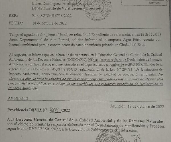 Mades confirma que tala a favor de Agrofértil se hizo sin estudio, y Prieto debe ser imputado