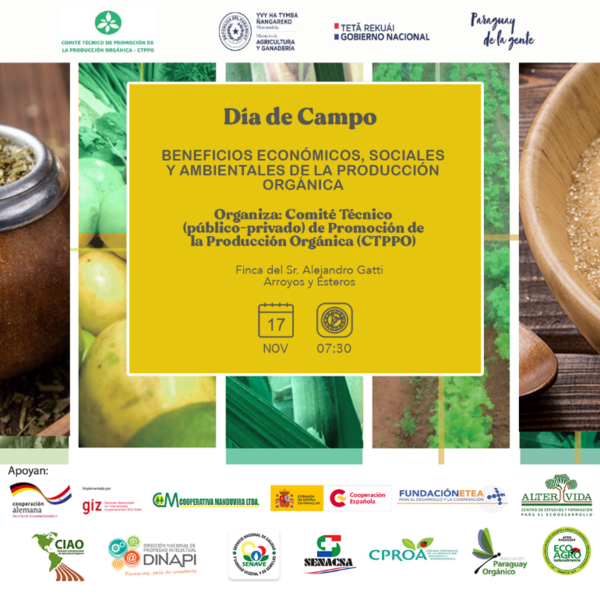 Arroyos y Esteros será sede de día de campo para compartir avances en producción orgánica - .::Agencia IP::.