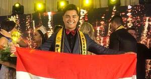 La Nación / Gustavo Leguizamón es el flamante Mister Teen Grand International 2022