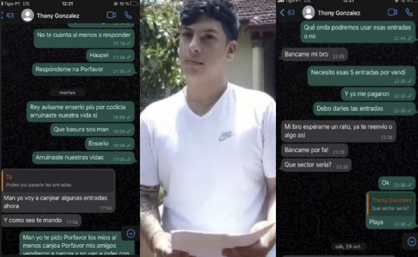 Compró entradas para el concierto, ahora debe G. 67 millones y está sin empleo - Noticiero Paraguay