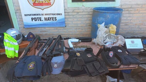 Policía captura a dos hermanos con armas de fuego en Villa Hayes