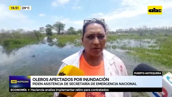 Oleros afectados por inundación - ABC Noticias - ABC Color