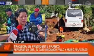 ¡Terrible! Murió aplastado por un bus en Presidente Franco - Paraguaype.com