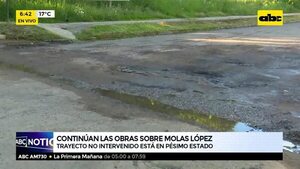 Continúan las obras sobre Molas López - ABC Noticias - ABC Color