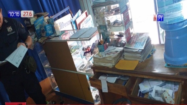 Vacían comercio a metros de una comisaría de Yaguarón - Noticias Paraguay