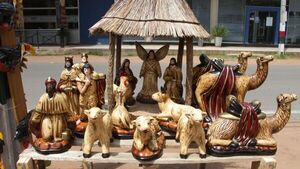 En Areguá, te cambian tu pesebre viejo por otro nuevo