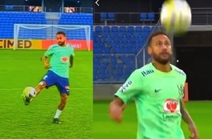 Neymar muestra exquisito dominio del balón con un dron - La Prensa Futbolera