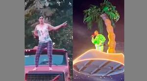 Crónica / [VIDEO] "Rico Comidita" peló su palmera y copió a Band Bunny