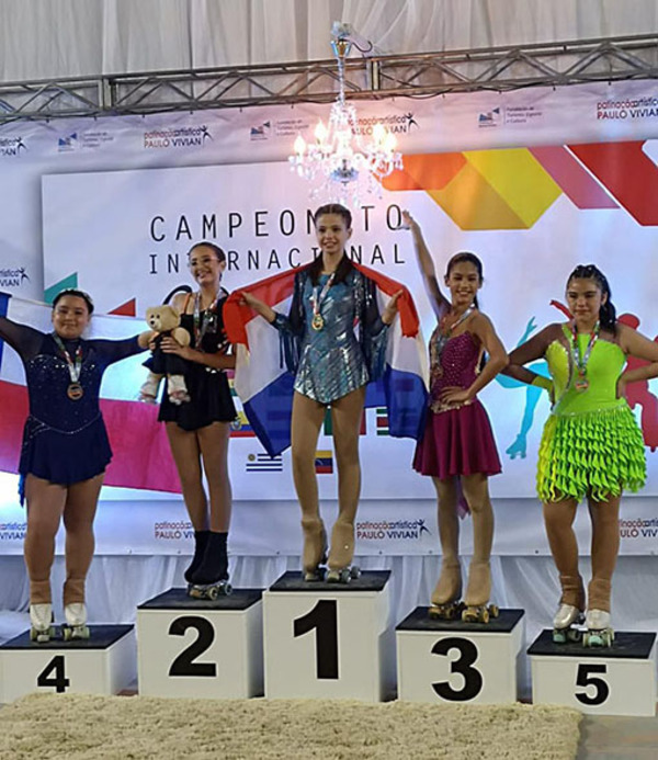 Joven patinadora altoparanaense se consagró campeona en Brasil | DIARIO PRIMERA PLANA