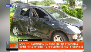 Insólito - Rapiñaron un automóvil en una Comisaría - Paraguaype.com
