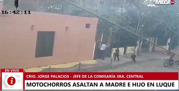 Detuvieron a presunto motochorro que asaltó a una agente de la Senad en Luque - Megacadena — Últimas Noticias de Paraguay