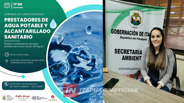 SE REALIZARÁ CAPACITACIÓN PARA MEJORAR CALIDAD DEL AGUA