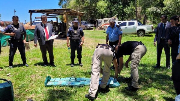 Policía captura a un hombre con 170 kilos de cocaína en Guairá