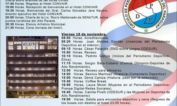 Arranca hoy XIX congreso nacional de periodistas deportivos
