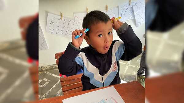 Diario HOY | Niños de comunidad nativa chaqueña exponen sus dibujos en Asunción