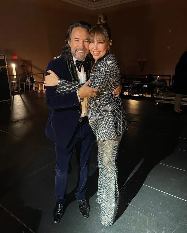 La emotiva felicitación de Thalía a Marco Antonio Solís - Gente - ABC Color